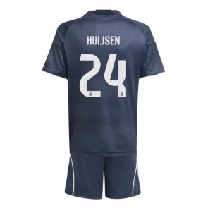 Real Madrid Dean Huijsen #24 Udebanetrøje Børn 2025-26 Kortærmet (+ Korte bukser)